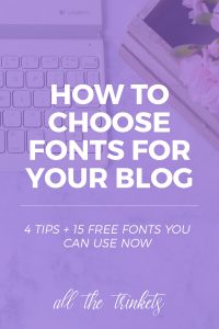 4 Tips When Choosing Fonts for Your Blog (+ 15 Free Fonts You Can Use) | Having trouble choosing fonts for your blog? Perhaps you’re looking for awesome-looking ones you can use for free? I have both over here! Click on to read ;)
