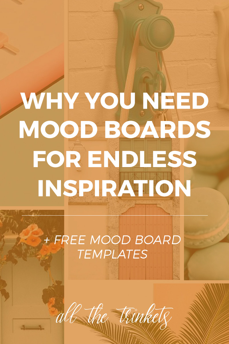 Why You Need Mood Boards for Endless Inspiration | Here are three reasons why you may want a mood board and how to create them. Bonus: free templates for making digital mood boards using Photoshop