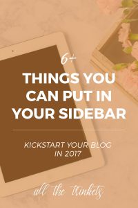 6+ Things You Can Put in Your Sidebar | What you can put in your sidebar and some tips.