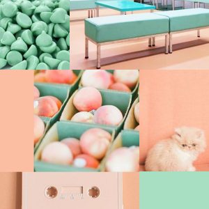 mint and peach - 5 color pairs I'm loving right now