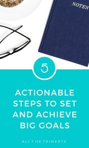 We all love to set big goals for ourselves. The problem lies in achieving them. Here are 5 actionable steps to set and achieve the big goals. #goalplanning #goals